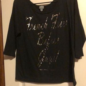 Letter print medium sleeve